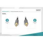 Digitus Kabel połączeniowy audio MiniJack Stereo Typ 3.5mm/3.5mm M/M nylon 1,8m