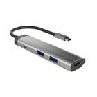 Natec Stacja dokująca Multi Port Fowler Slim USB-C PD, 2x USB 3.0, HDMI 4K