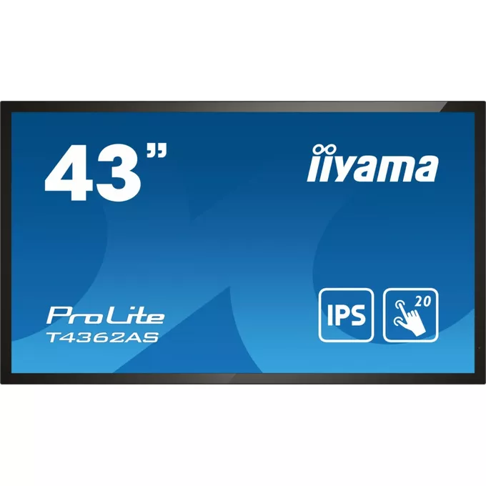 IIYAMA Monitor wielkoformatowy 43 cale T4362AS-B1 20pkt., 24/7, IPS, 500cd, ANDROID 8.0