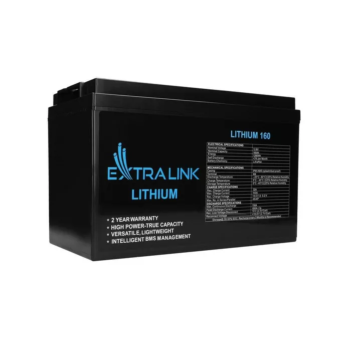 Extralink Akumulator LiFePO4 160AH 12.8V BMS EX.30462