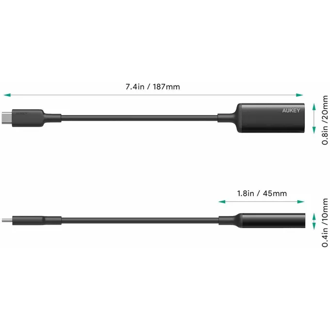 AUKEY CB-A29 adapter USB-C do HDMI | 4k@30Hz | Aluminium