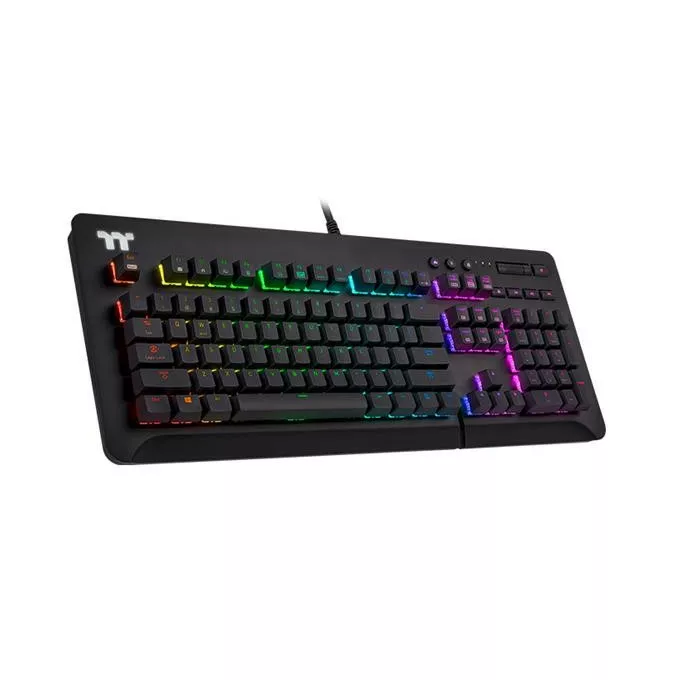 Thermaltake Klawiatura gamingowa - Tt eSports Level 20 GT RGB Black Cherry MX Blue