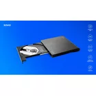 Savio Zewnętrzna nagrywarka typu Slim CD/DVD R/RW, USB-C/USB-A, AK-59