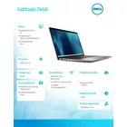 Dell Notebook Latitude 7440 Win11Pro i5-1345U/16GB/512GB SSD/14.0 FHD/Intel Iris Xe/ThBlt&amp;FgrPr&amp;SmtCd/FHD/IRCam/Mic/WLAN+BT/Backlit Kb/3Cell/3YPS Aluminium