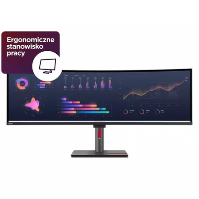 Lenovo Monitor 49.0 cali ThinkVision P49w-30 WLED 63DBRAT1EU