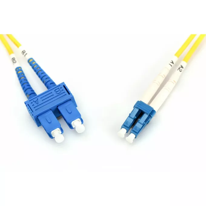 Digitus Patchcord światłowodowy FO LC-SC SM 9/125 duplex LSOH 1m