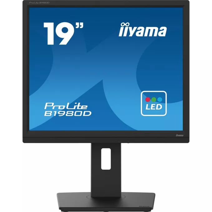 IIYAMA Monitor 19 cali B1980D-B5 DVI,VGA,PIVIOT,HAS/150mm,5:4