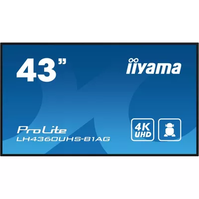 IIYAMA Monitor wielkoformatowy 43 cale LH4360UHS-B1AG matowy 24h/7 500(cd/m2) VA 3840 x 2160 UHD(4K) Android.11 Wifi CMS(iiSignage2)