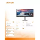 AOC Monitor U34V5C 34 cale VA 100Hz HDMI DP USB-C HAS