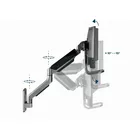 Gembird Uchwyt ścienny na 2 monitory 17-32 cali 8kg