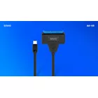 Savio Adapter USB-C 3.1 Gen 1 (M) - SATA (F) do dysków 2.5 cala, AK-69