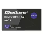 Qoltec Aktywny rozdzielacz Splitter 2 x HDMI 4K x 2K | 6Gb/s | 60Hz