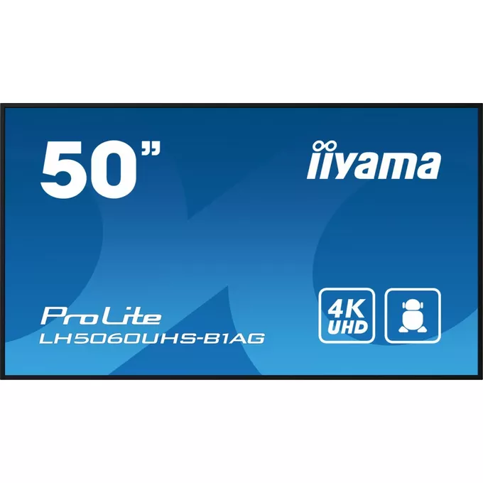 IIYAMA Monitor wielkoformatowy 49.5 cala LH5060UHS-B1AG matowy 24h/7 500(cd/m2) VA 3840 x 2160 UHD(4K) Android.11 Wifi CMS(iiSignage2)