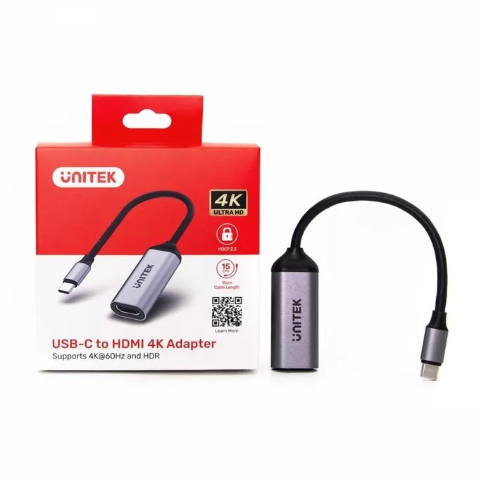 Unitek Adapter USB-C - HDMI 2.0; 4K 60Hz; M/F; V1420A