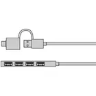 IcyBox Hub IB-HUB1424-C3 4-Port USB Typ-A, złącze Typ-C/A