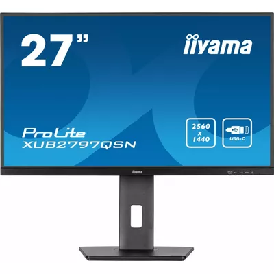 IIYAMA Monitor 27 cali XUB2797QSN-B1 IPS,QHD,USB-c Dock,HDMI