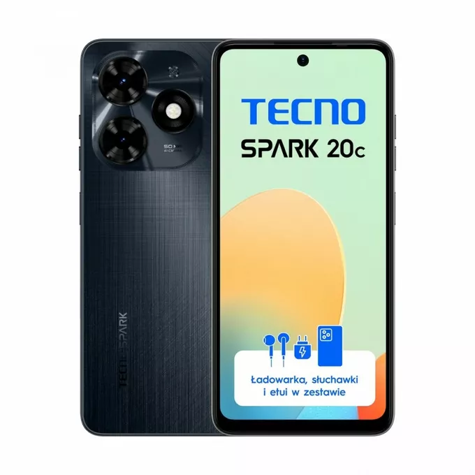 TECNO Smartfon Spark 20 C BG7n 128+8 Czarny