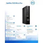 Dell Komputer Optiplex Plus MFF/Core i5-14500/16GB/512GB SSD/Integrated/WLAN + BT/Wireless Kb &amp; Mouse/W11Pro/vPro