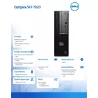 Dell Komputer Optiplex SFF/Core i3-14100/8GB/512GB SSD/Integrated/WLAN + BT/Kb/Mouse/W11Pro