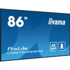 IIYAMA Monitor 85.6 calowy LH8675UHS-B1A, 24/7,IPS,ANDROID.11,4K,500cd/m2,WiFi,3xHDMI,DP,Daisy/Chain,2xUSB,2x10W,RJ45,iiSignage2,FailOver,SDM,4GB/32GB,metal,