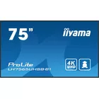 IIYAMA Monitor 75 cali LH7565UHSB-B1, 24/7, IPS, ANDROID 11, 4K, 800cd