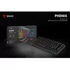 Savio Klawiatura mechaniczna bezprzewodowa PHENIX Gateron Red Pro, ABS