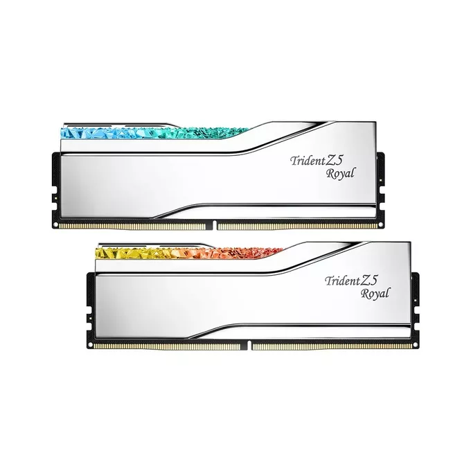 G.SKILL Pamięć PC - DDR5 64GB (2x32GB) Trident Z5 Royal RGB 6400MHz CL32 XMP3 Srebrna