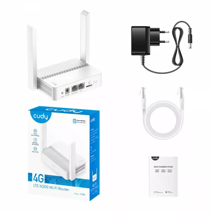 Cudy Router N300 LT300 4G LTE SIM