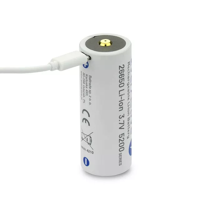 everActive Akumulator 26650 3,7V Li-ion 5200 mAh micro USB