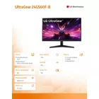 LG Electronics Monitor 24GS60F-B 24 cale IPS FHD 180Hz 1ms HDR10