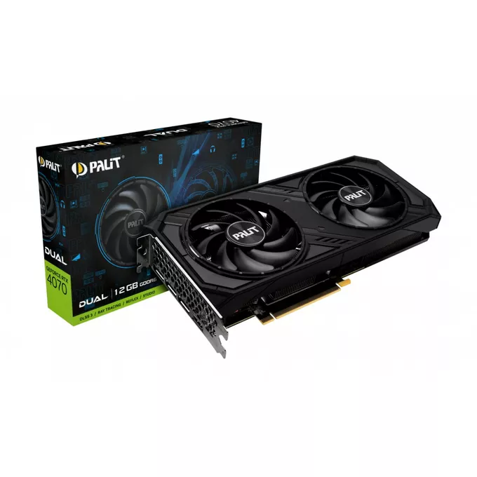 Palit Karta graficzna RTX 4070 DUAL 12GB GDDR6 192bit 3DP