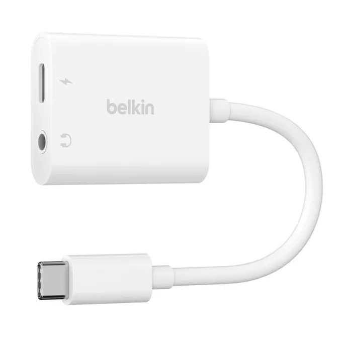 Belkin Adapter USB-C to 3.5 MM AUDIO + kabel USB-C biały