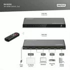 Digitus Przełącznik/Switch 4K HDMI 5x1, 60Hz HDCP 2.3, pilot, Czarny