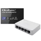 Qoltec SWITCH przełącznik sieciowy 5 x port RJ45 | 1000Mbps | Fast      Ethernet | LAN