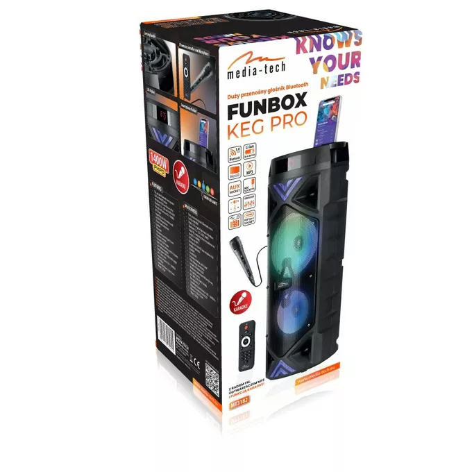 Media-Tech Głośnik przenośny BT FUNBOX KEG PRO MT3182