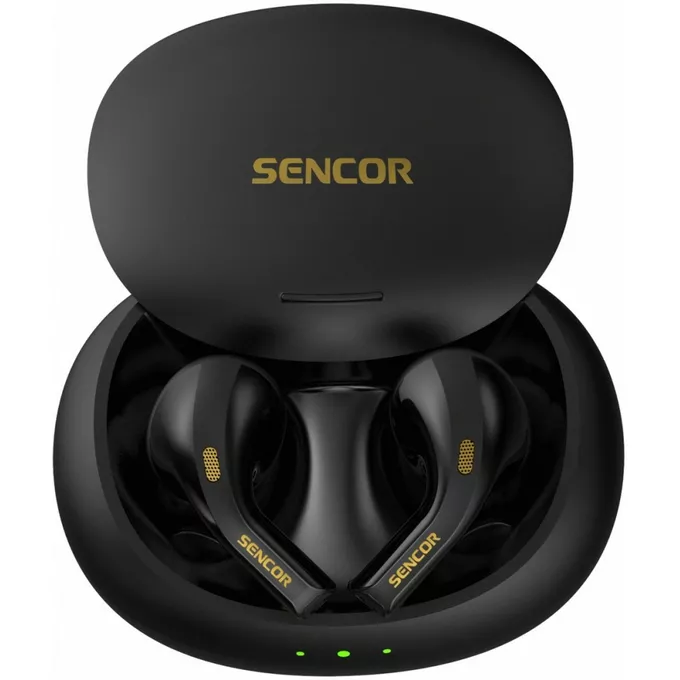 Sencor Słuchawki douszne bluetooth SEP 560BT BK, BT 5.3, czas 6h, 40mAh