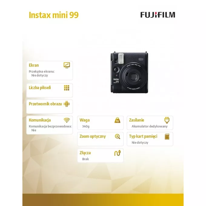 Fujifilm Aparat Instax mini 99 czarny