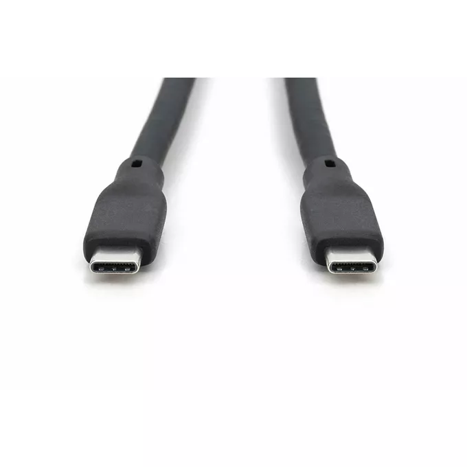 Digitus Kabel połączeniowy silikonowy USB-C - USB-C, USB 4 Gen2 20G 8K 240W, 2m Czarny