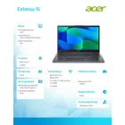 Acer Notebook Extensa 15 EX215-56 WIN11PRO/IC3 100U/16GB/512SSD/UHD/15.6