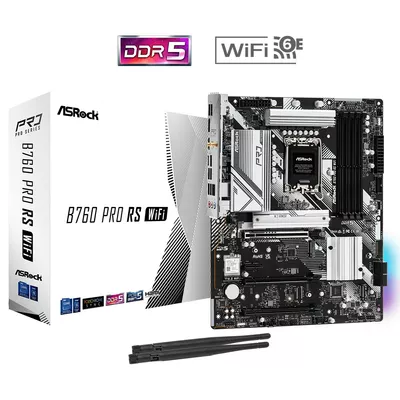 ASRock Płyta główna B760 Pro RS WIFI s1700 4DDR5 DP/HDMI M.2 ATX