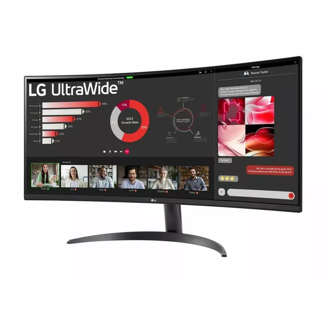 LG Electronics Monitor LG 34WR50QK-B 34 cale IPS