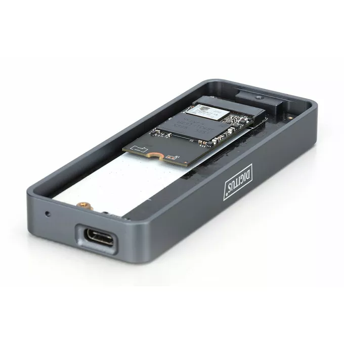 Digitus Obudowa USB 3.2 Typ C na dysk SSD M.2 NVMe 20 Gbps aluminiowa, beznarzędziowa