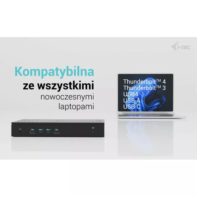 i-tec Stacja dokująca Universal 5x 4K/60Hz Display Power Delivery 100W