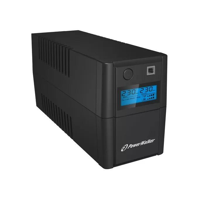 PowerWalker UPS LINE-INTERACTIVE 850VA 2X 230V PL OUT, RJ11 IN/OUT, USB, LCD