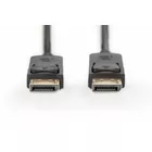 Digitus Kabel połączeniowy DisplayPort z zatrzaskami 4K 60Hz UHD Typ DP/DP M/M czarny 1m