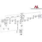 Maclean Uchwyt biurkowy na 3 monitory LCD podwójne ramiona MC-691 13&quot;-27&quot; 8kg