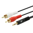 TB Kabel 3,5mm Mini Jack - 2x RCA M/M (chinch) 2,5m