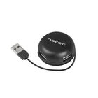 Natec Hub USB 4 porty Bumblebee USB 2.0 czarny