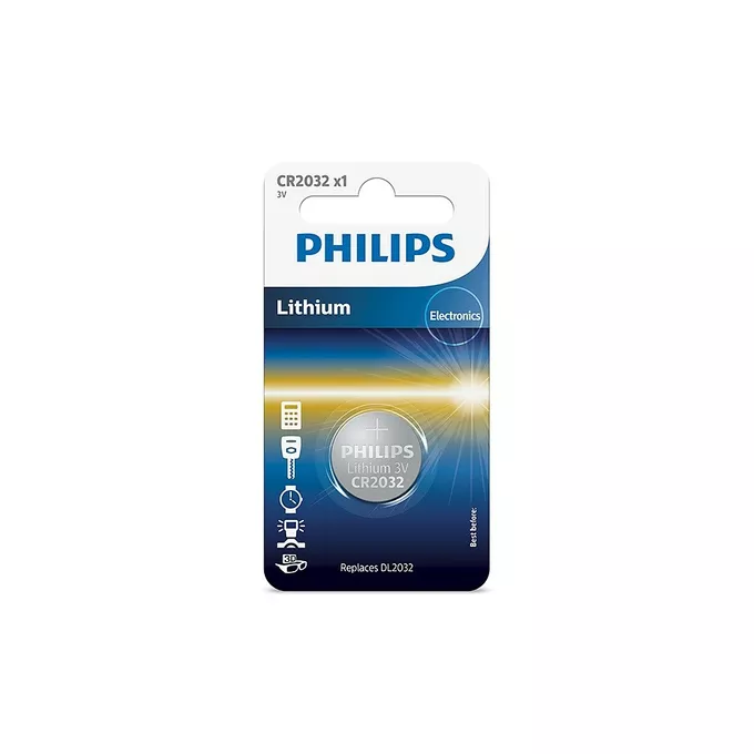 Philips Bateria Lithium 3.0V coin 1szt. blister (20.0 x 3.2) CR2032