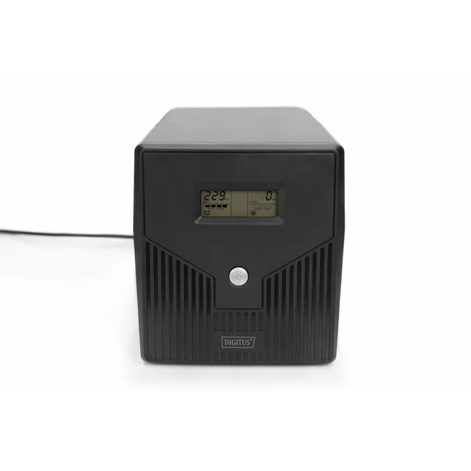 Digitus Zasilacz awaryjny UPS Line-Ineractive LCD, 1500VA/900W, 2x12V/9Ah, AVR, 4xSCHUKO, USB, RS232, RJ45